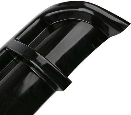 ya 2 8.15 Universal Black Rear Lower Bumper Diffuser Cover Fin Spoiler Lip Wing Splitter