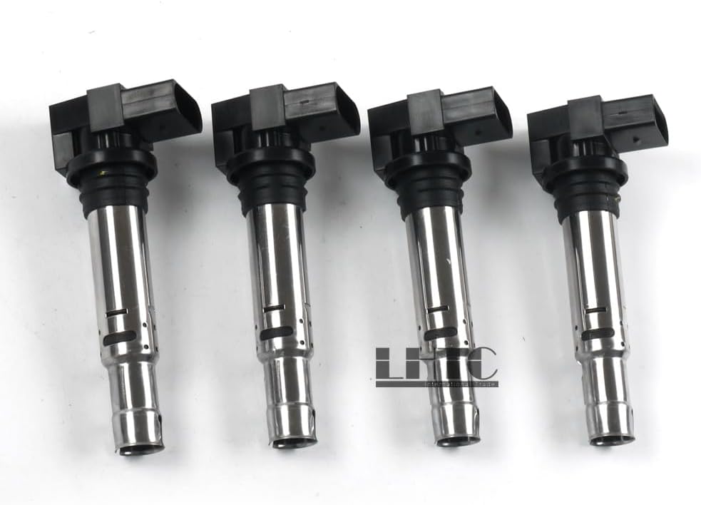 ya 9 10.24 4x Delphi Ignition Coils Spark Plug for VW for Audi for Skoda for SEAT 1.4TSI 1.6FSI