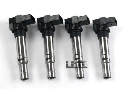 ya 9 10.24 4x Delphi Ignition Coils Spark Plug for VW for Audi for Skoda for SEAT 1.4TSI 1.6FSI