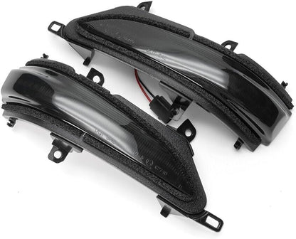ya 14 9.20 zhengce 2pcs for Lexus GX460 LX570 LX450D Smoked Dynamic LED Side Mirror Turn Sign-1