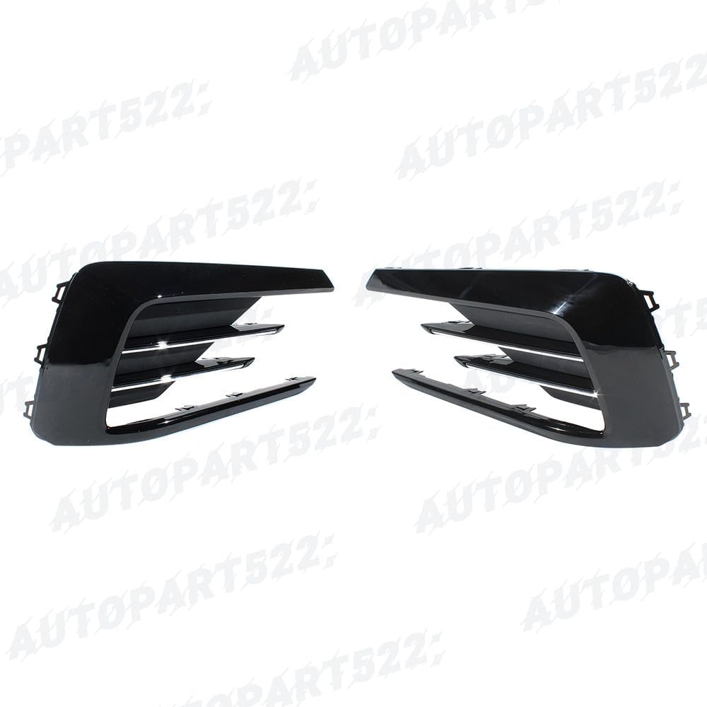ya 2 8.15 Pair Front Bumper Fog Light Cover Grille for 2016-2018 2019 for VW for Passat R-LINE