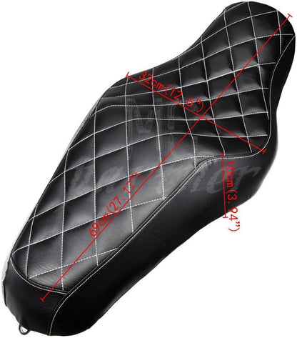 ya 5 8.24 baidi One Piece Driver+Rear Passenger for Seat Two up For Sportster XL883N XL1200