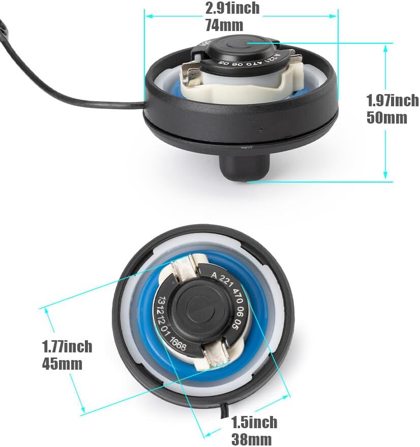 ya 5 8.10 1PC Fuel Tank Gas Cap Filler Cap A2214700605 for Mercedes C200 E300 CLK55 SLK280