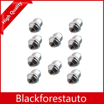 ya 5 8.10 10x Wheel Lug Nut Chrome Fit for Edge 15-19 Fusion 17-19 for Mustang 15-19 MKX 16-19