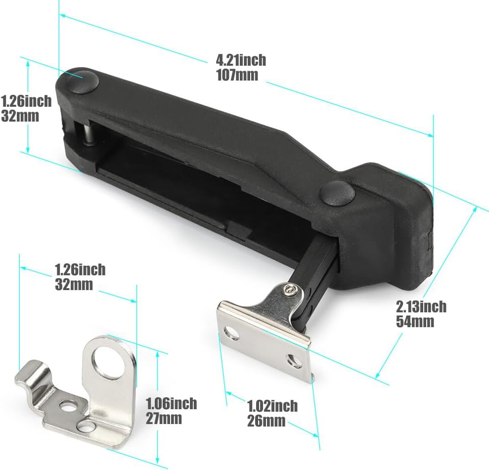 ya 4 8.10 2 Packs NEW Front Storage Rack Latch 2877447 for Polaris Sportsman 500 2011-2013