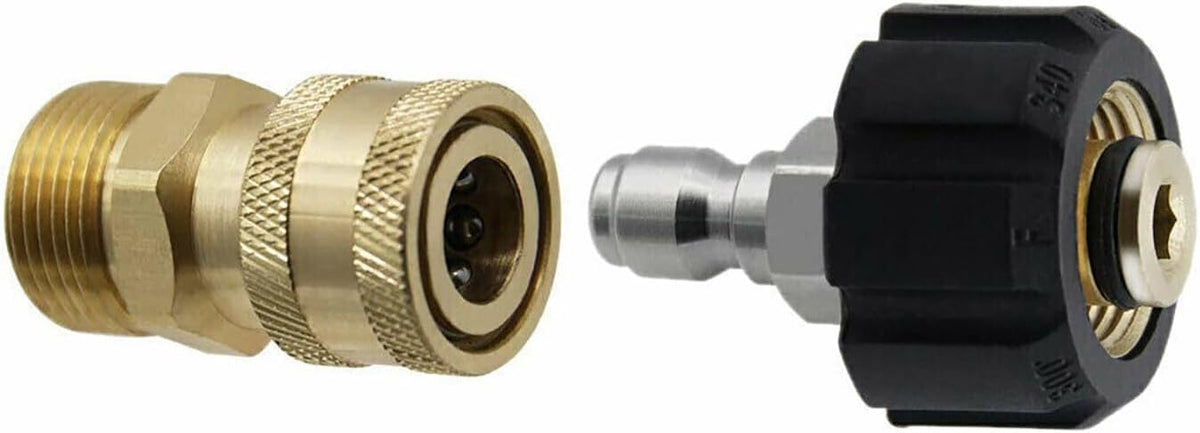 ya 26 10.21 baidi Brass+Stainless Steel Pressure Washer Hose Connector Adapter Replacement Parts
