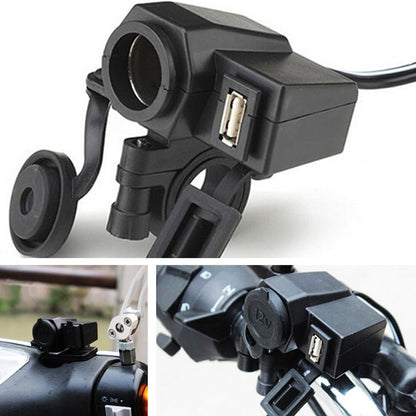 ya 6 8.14 Waterproof power socket USB motorcycle cigarette lighter adapter socket for Charger