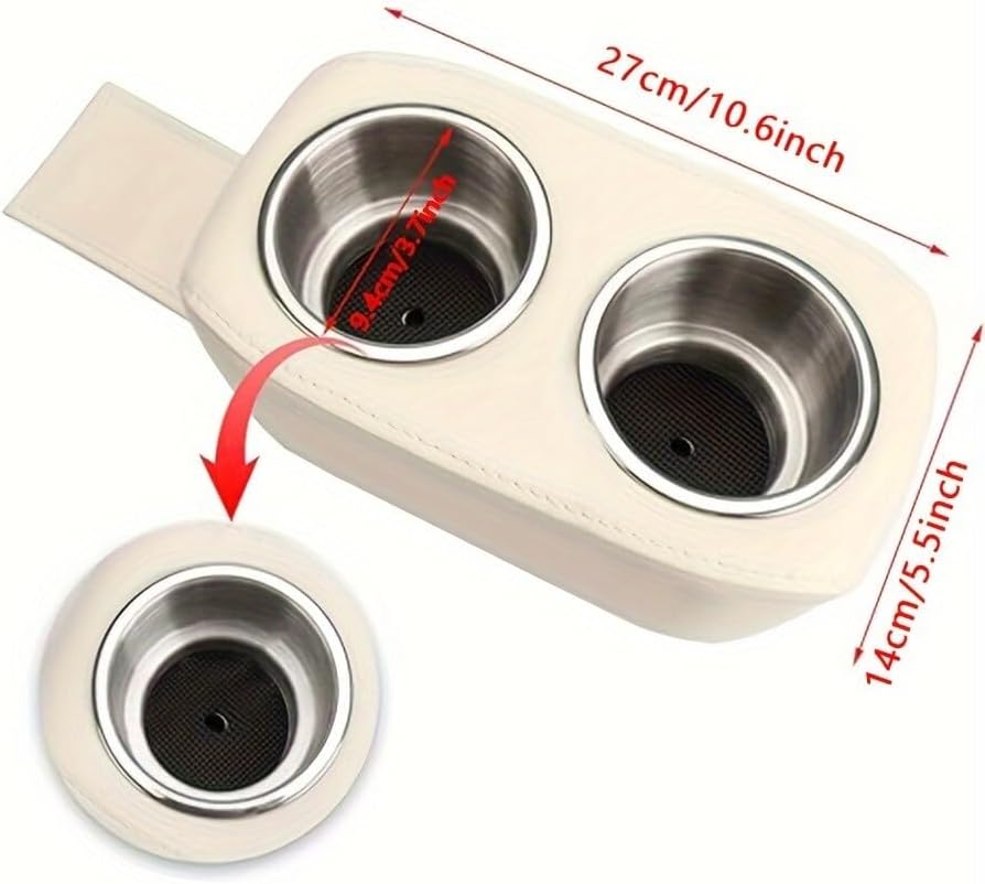 ya 6 8.24 baidi 1 Pack Car RV Boat Double Drink Holder Bottle Holder Sofa Cup Holder Tray