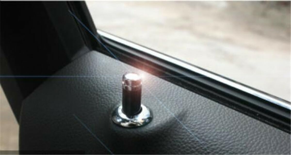 ya 5 8.10 4pcs Accessory Carbon Fibre Interior Door Lock Knob Pins For Car Truck SUV Auto