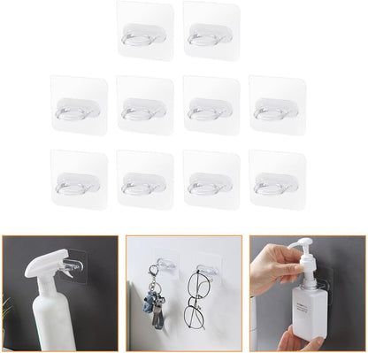 ya 26 10.21 baidi 10 Pcs Multifunctional Hook for Bathroom Hooks Towels Adhesive Stora Kitchen