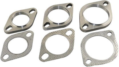 ya 4 8.24 baidi 1PC 2 2inch Flange Pipe Header Slotted 2-Bolt Hole Universal Stainless