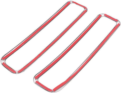 ya 2 8.15 Ruckfahrscheinwerfer Lampenabdeckung Deko Blenden for Cadillac SRX 2010-15 Chrom