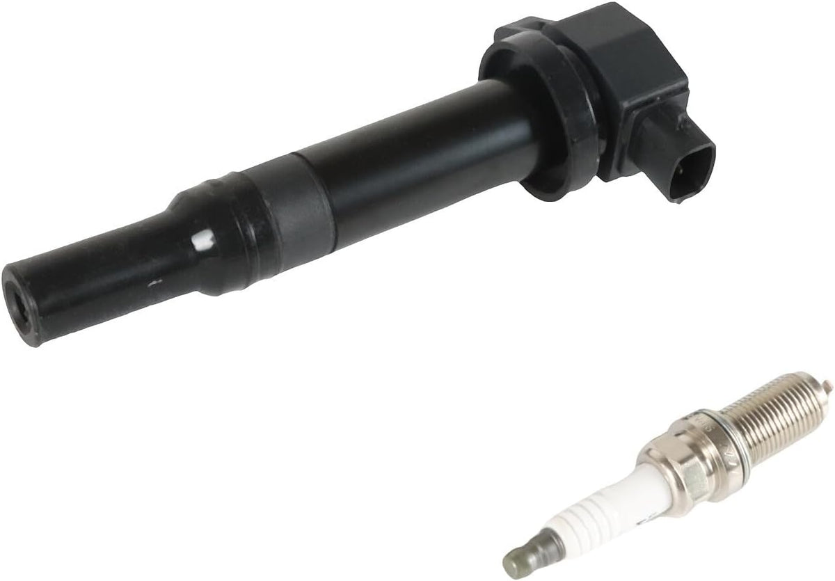 ya 9 10.24 6X Ignition Coils + Iridium Spark Plug For 2007-2009 Santa Fe V6 2.7L 3.3L 5018