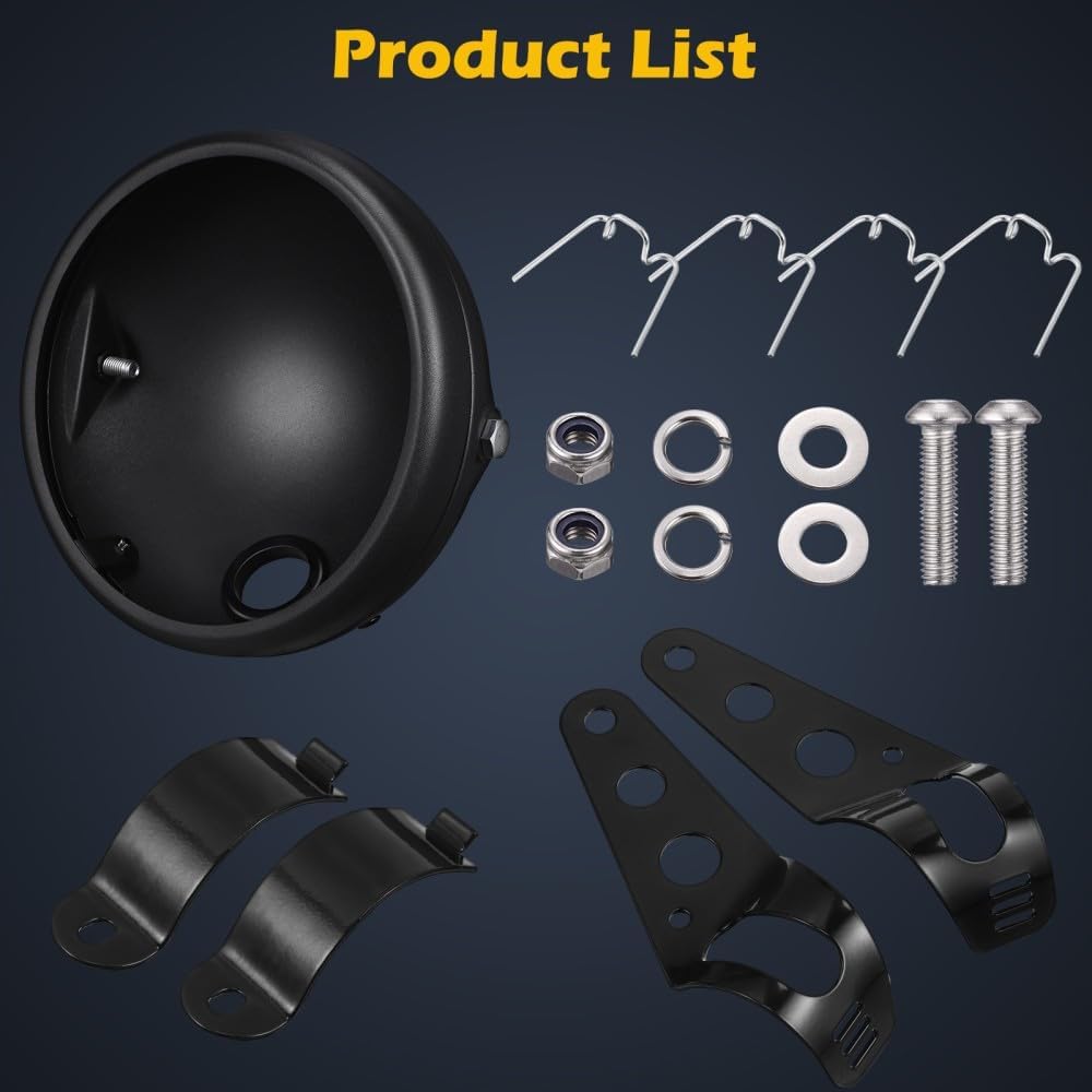 ya 6 8.24 baidi Headlight Case Motorcycle F for Rame Mount Universal Housing and Bracket