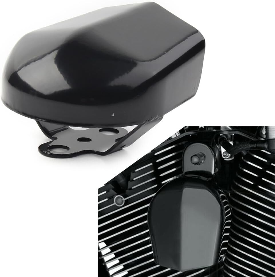 ya 4 8.14 Horn Cover for Harley Touring Road King Glide Street FLHR FLHX 1993-2018 Black