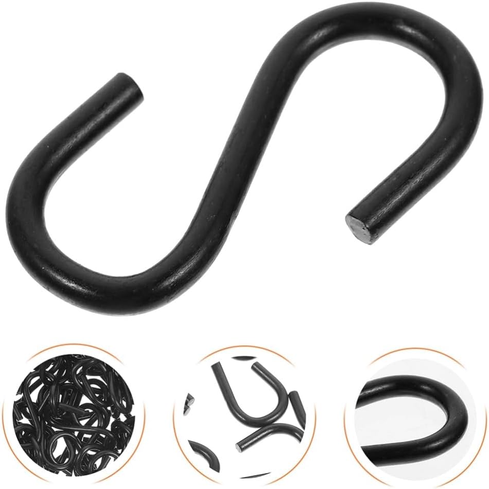 ya 26 10.21 baidi 250 Pcs Hook S-Hook Heavy Duty Iron Hanger Hooks to Closet