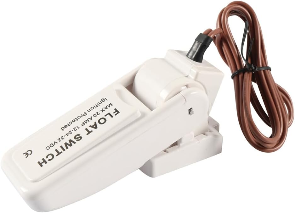 ya 4 8.14 12V 24V 32V for Mercury Automatic Boat Bilge Pump Float Switch ABS White Ships