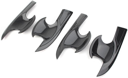 ya 4 8.14 Door Handle Bowl Cover Trim Carbon Fiber Style for Honda for Civic 2016 2017 2018