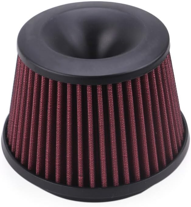 ya 13 9.15 baidi 3 75mm Car Power Intake Air Filter Dual Funnel Adapter Air Cleaner With Logo
