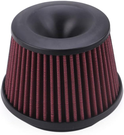 ya 13 9.15 baidi 3 75mm Car Power Intake Air Filter Dual Funnel Adapter Air Cleaner With Logo