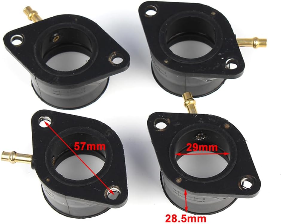ya 13 9.15 baidi 4Pcs Carburetor Carb Intake for MAN ifold Boots for Kawasaki KZ1000 KZ900 USA