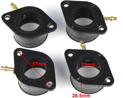 ya 13 9.15 baidi 4Pcs Carburetor Carb Intake for MAN ifold Boots for Kawasaki KZ1000 KZ900 USA
