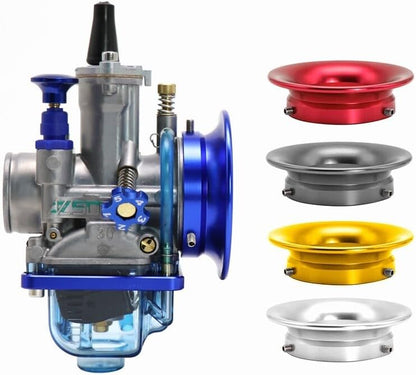 ya 4 8.8.2 50mm Carburetor Velocity Stacks Air Filter Cup Funnel Trumpet CNC For ATV