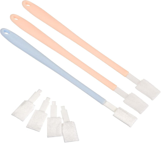 ya 26 10.21 baidi Disposable Crevice Brush Toilet Bowl Cleaning Tool 2 Handles & 50 Brush Heads