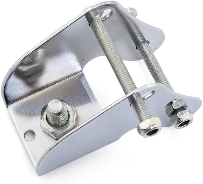 ya 6 8.14 Chrome Headlight Bottom Mount Bracket Adapter Holder For Cruiser Chopper Custom