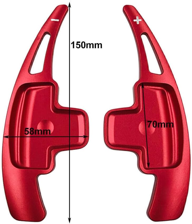 ya 5 8.24 baidi Red Car Steering Wheel Paddle Shift Extension Fit M-Benz A B E R M GLK SLK-Class