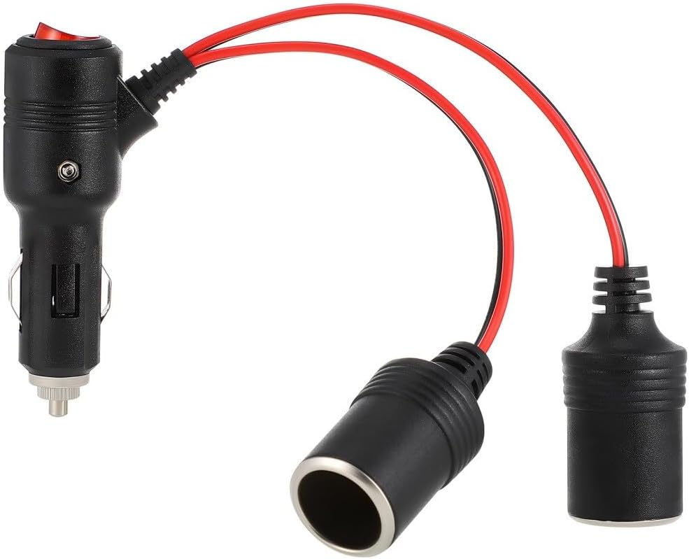 ya 12 10.8 zhengce Cigarette Lighter Switch Car Extension Cord Wire Adapter to Plug Outlet