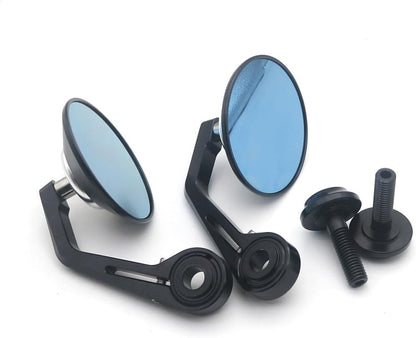 ya 2 8.15 Black CNC Handlebar end Round Side Mirror M12 Bolt for BMW R nineT HP4 S1000R