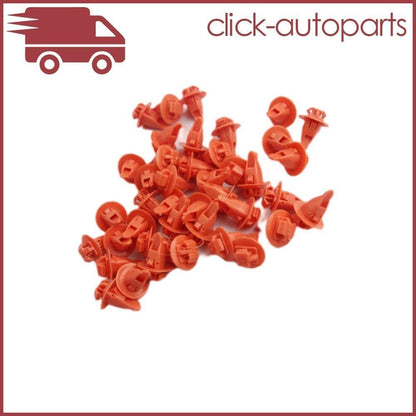 ya 2 8.15 50Pcs for Toyota Fender Wheel Flare Moulding Clip Retainer Fasteners Orange