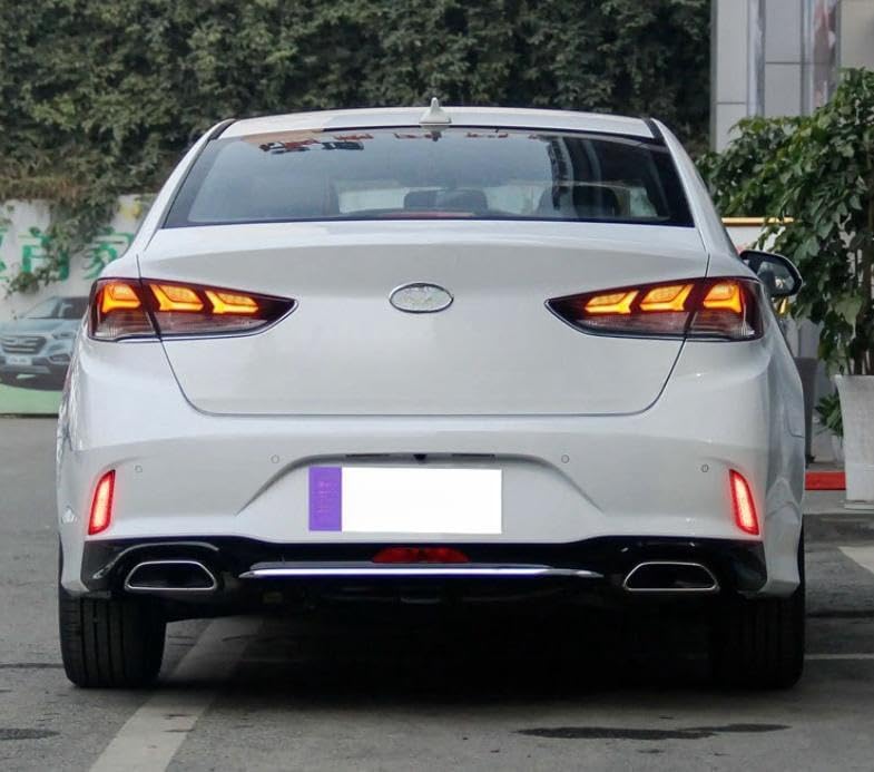 ya 4 8.8 For 2018 2019 for Hyundai Sonata LED Rear Bumper Reflector Brake Tail Fog Light Lamp