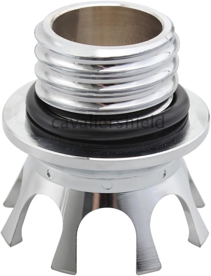 ya 13 9.15 baidi Chrome King Crown Cap Fuel Tank Cover Right-hand Thread for Harley Road King