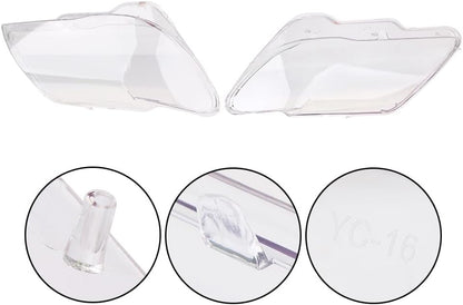 ya 4 8.10 Left & Right Headlight Headlamp Lens Cover for BMW 7 E65 / E66 LCI 2005-2008