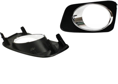 ya 3 8.24 baidi 2pcs Front Bumper Fog Light Protector Frame for Toyota Corolla Axio Fielder 2007-2010