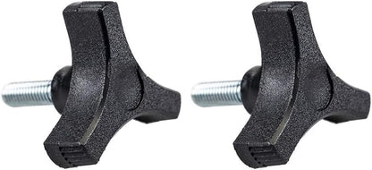 ya 26 10.21 baidi Black Plastic Knob Handle Three Prong 2 Inch Diameter Threaded 51618 Insert