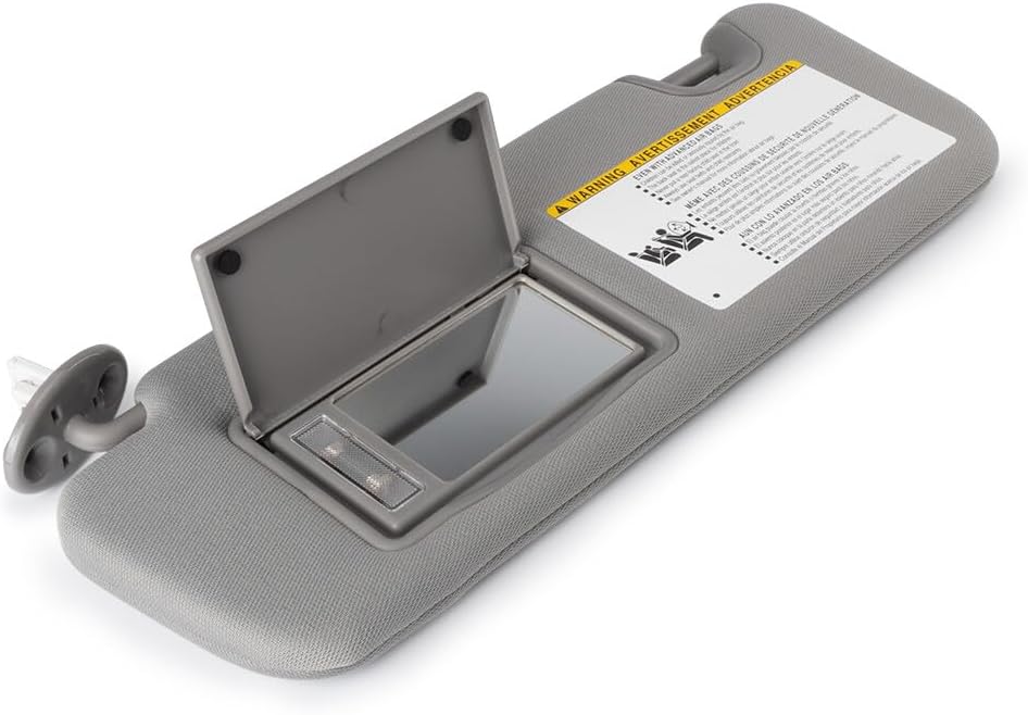 ya 11 9.14 baidiLeft Driver Gray Sunvisor W/Light Fit for Toyota Highlander 14-19 74320-0E074-B0