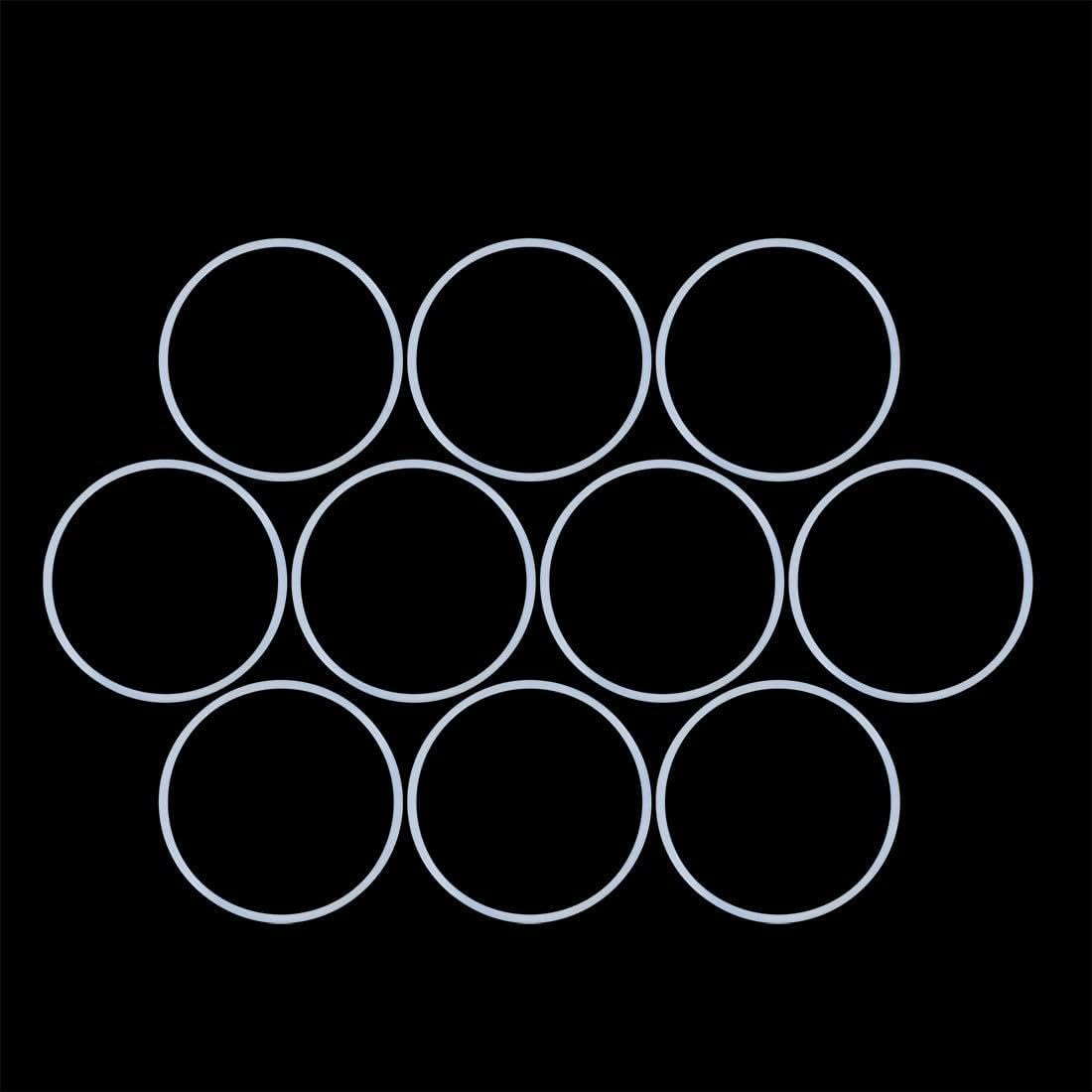 ya 13 9.15 baidi 20PC Silicone O-Rings, 53.6mm OD, 50mm ID, 1.8mm Width, Seal Gasket White