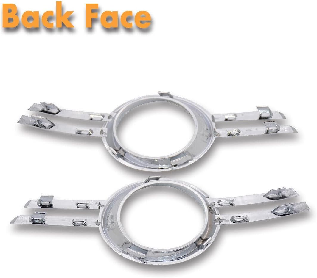 ya 10 9.16 zhengce 2x Fog Light Cover Chrome Molding for Mercedes-Benz C-Class W204 C200 2007-