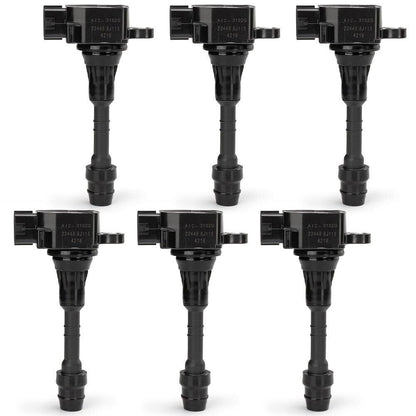 ya 4 8.24 baidi 6-Piece Ignition Coil Set Fits for Nissan Frontier Pathfinder Maxima 22448-8J115