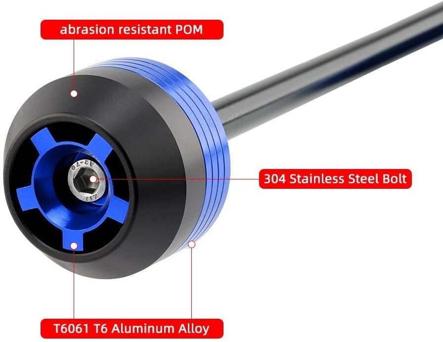 ya 23 10.7 baidi CNC Front Wheel Fork Axle Slider Protector for Honda CB1000R CBR1000RR 1Pack