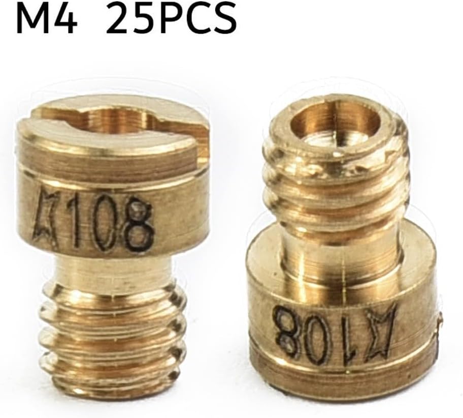 ya 23 10.7 baidi 25pcs New Carburetor Nozzle Main Jet Set 25x 4mm Spray Device