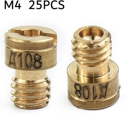 ya 23 10.7 baidi 25pcs New Carburetor Nozzle Main Jet Set 25x 4mm Spray Device