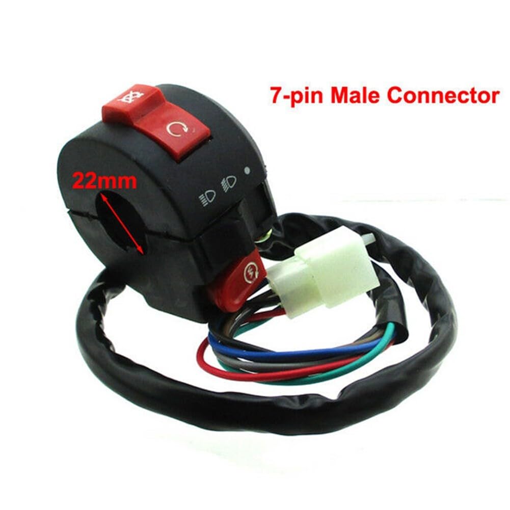ya 13 9.15 baidi for Coolster 70cc 110cc,125cc Start 7-Pin Male Kill Fits 7/8 Handlebar