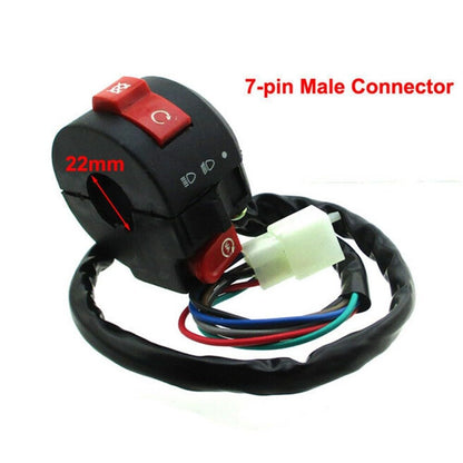 ya 13 9.15 baidi for Coolster 70cc 110cc,125cc Start 7-Pin Male Kill Fits 7/8 Handlebar
