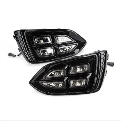 ya 10 9.16 zhengce 2Pcs for Hyundai Accent 2019-2020 Front Bumper Fog Lamp Modified LED White