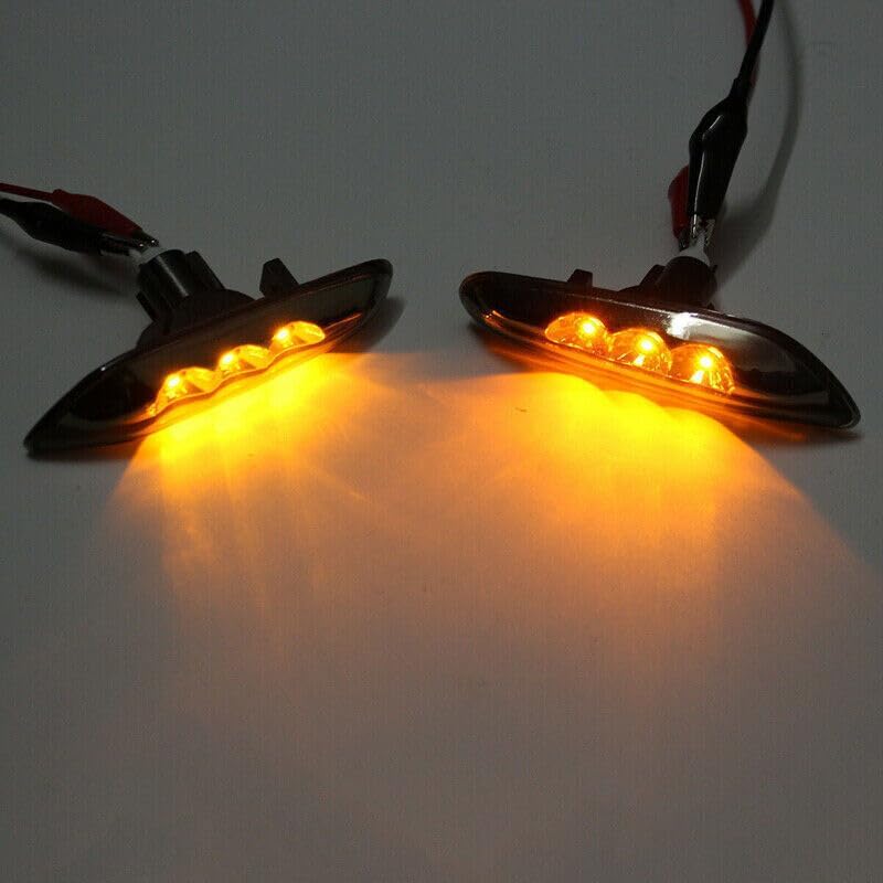 ya 13 9.15 baidi US LED side marker turn signal smoked for BMW E60 E82 E83 E90 E46