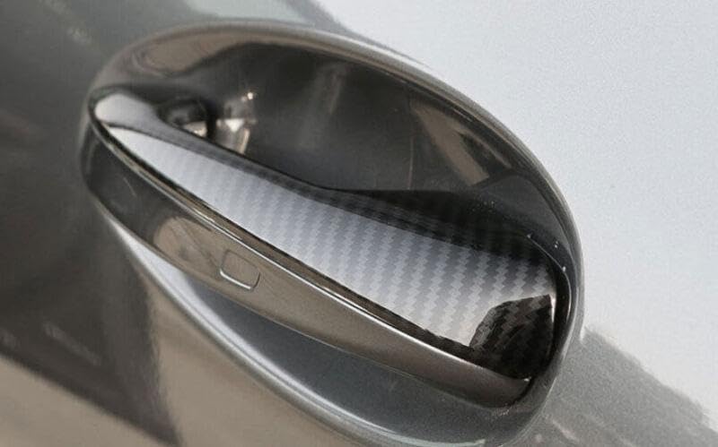 ya 2 8.15 for Mercedes-Benz GLE GLS 2020-2024 Carbon Fiber Outside Door Handle Cover Trim 5 pcs 